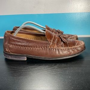 Florsheim slip on leather loafers